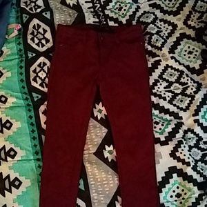 Maroon/burgundy rue21 best butt pants